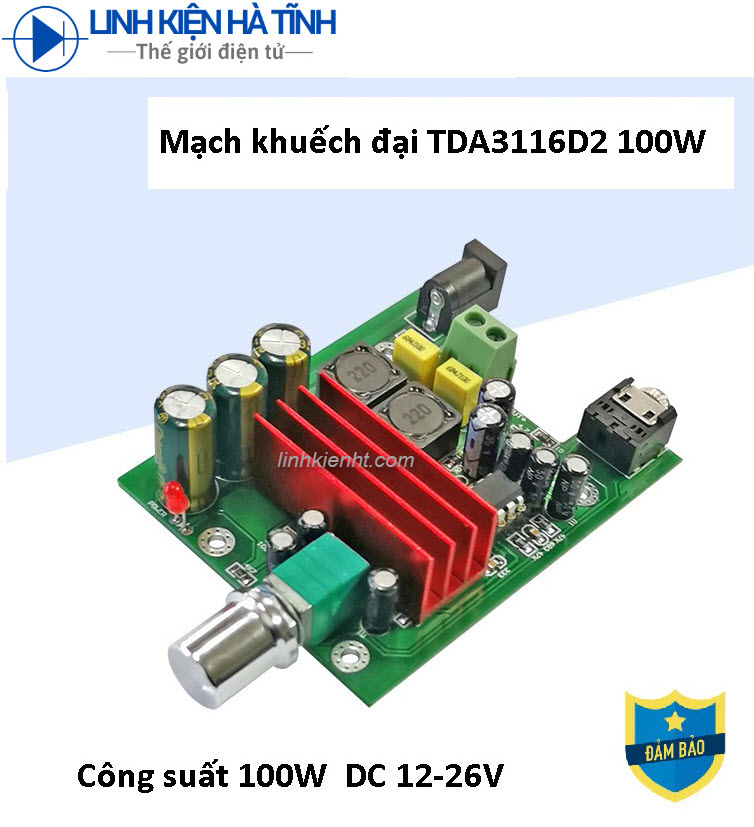 Mạch khuếch đại công suất siêu trầm TPA3116D2 100W mạch sub